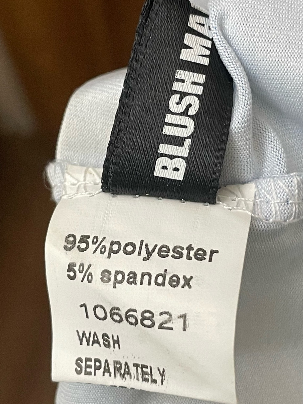 Blush Mist Light Blue Dress Label Detail - Picture 5 of 5